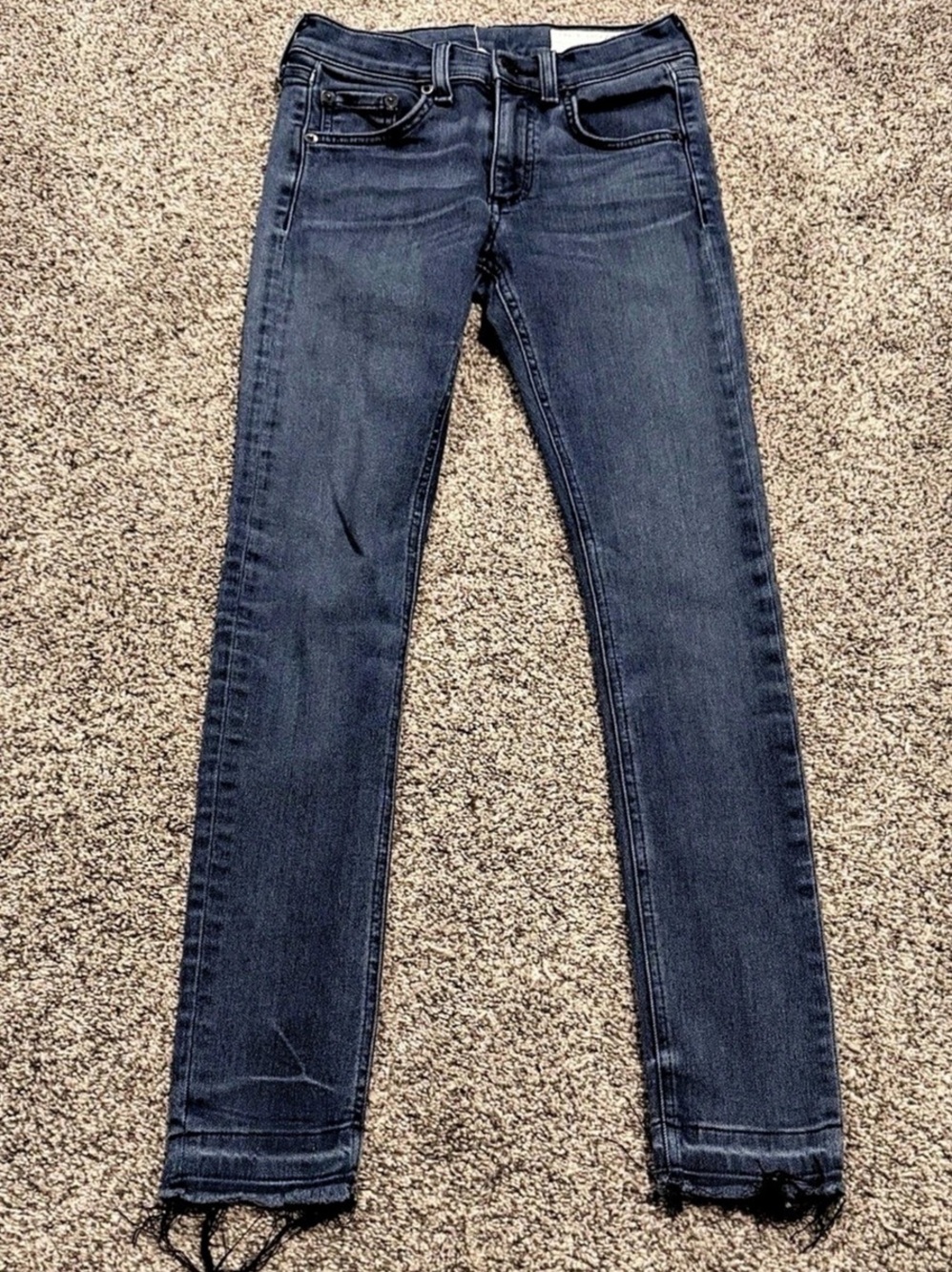 rag & bone Alembic Ankle Skinny Jeans Blue Waist 24